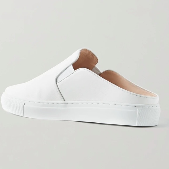 Porte & Paire White Backless Slip on Sneakers (exclusive to Net a Porter) - Picture 3 of 16